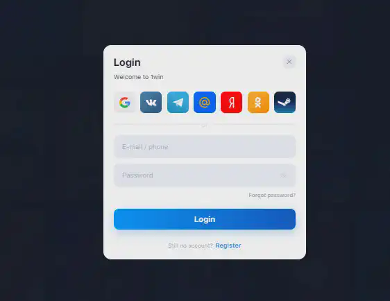 1win login
