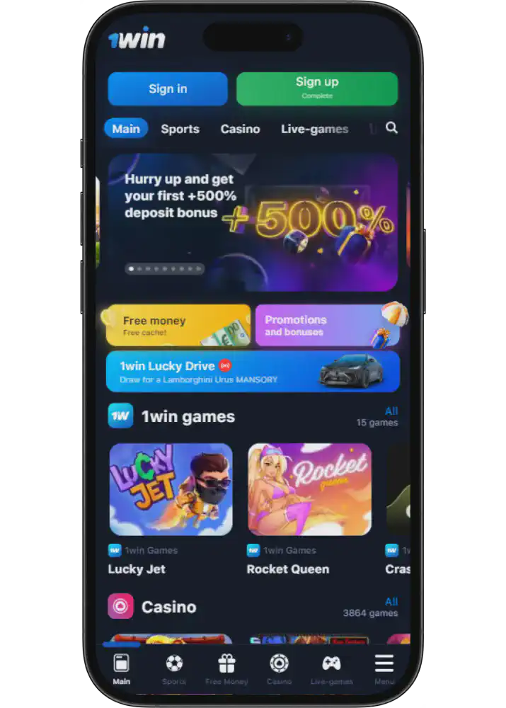 1win website